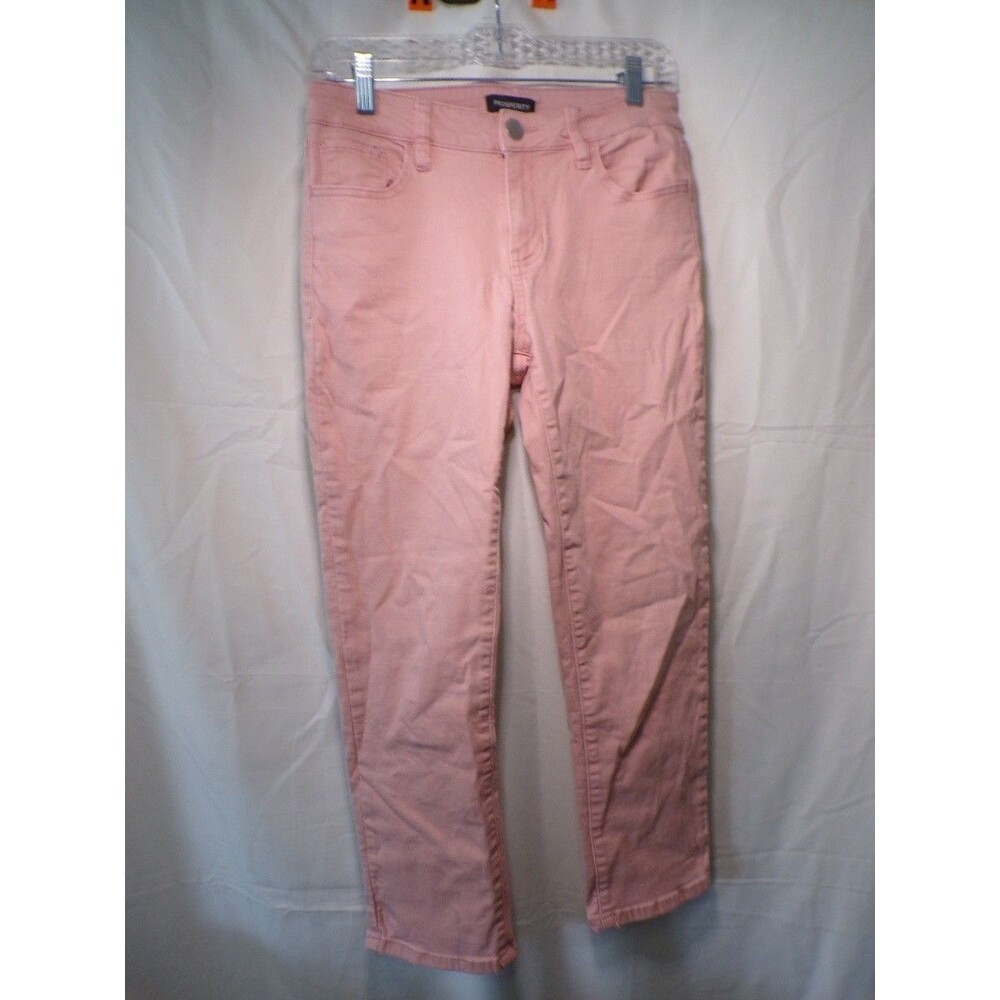 Prosperity Denim Women's Pink Skinny Ankle Jeans Size 28 Stretch 5 Pocket